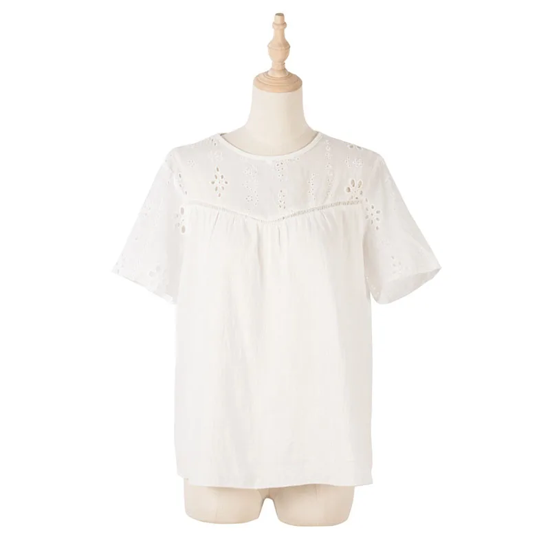 

UETEEYMALL Women's Tops Womens and Blouses Summer Clothes for Girls Top Bloues Clothing 2021 Shirt Tee & Shirts Tshirt