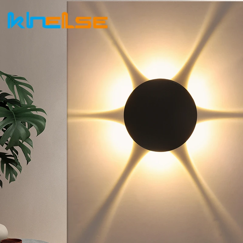 

Outdoor 6W Six Heads LED Wall lamp High Bright Waterproof IP65 Home decor Sconces Corridor bedroom balcony Wall Lighting Fixture