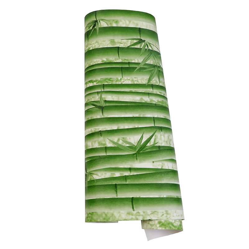 Настенная бумага в китайском стиле водонепроницаемый зеленый бамбуковый лес