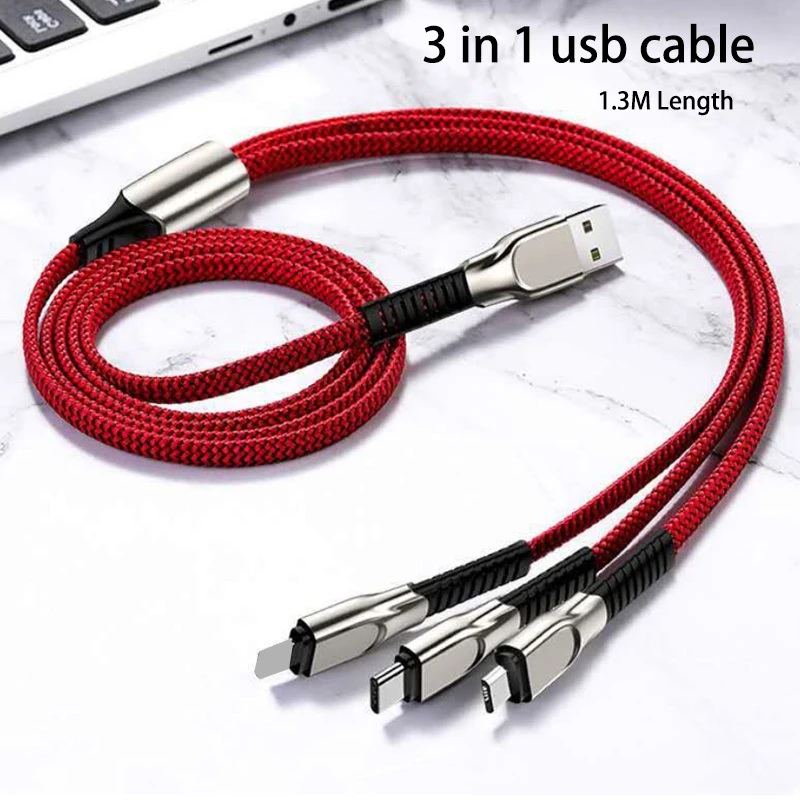 

New Usb Charge Cable For Samsung S8 S10 S21 Note10 Type-c Micro Usb Charging Wire for Huawei Mate20 P30 Nova8 Oppo Vivo Xiaomi