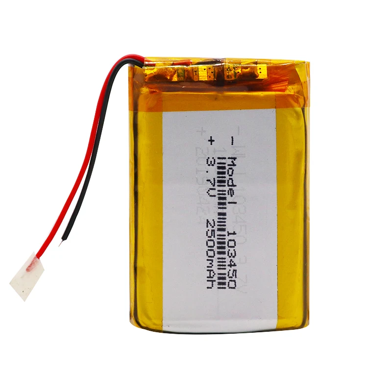 1/2/4 высокого Ёмкость 103450 3 7 V литий-полимерный Батарея 2500 Mah Li-po аккумулятор MP5 GPS