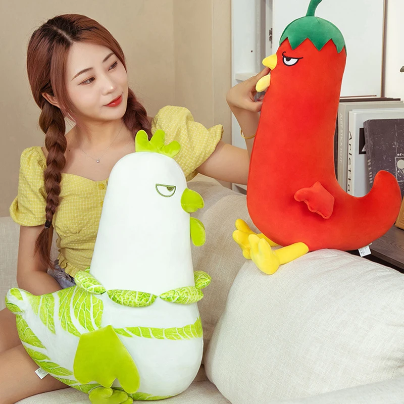 

Brand New Cute Plush Vegetable Chicken Doll Cartoon Plush Toy Super Soft Pillow Children Birthday Gift