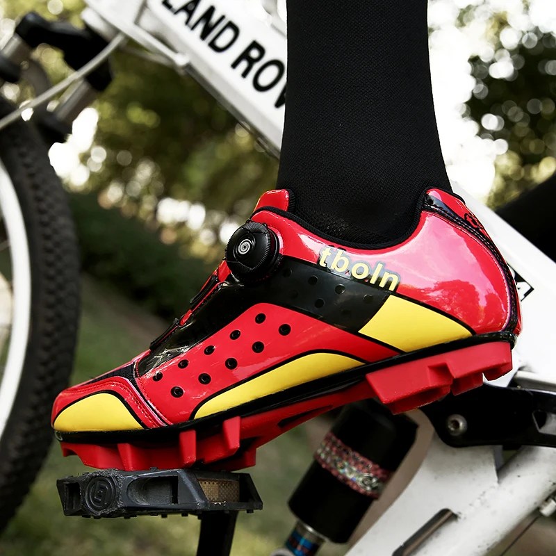 

Hot-selling men's mountain biking shoes non-slip deodorant self-locking shoes professional racing sports shoes couple plus size