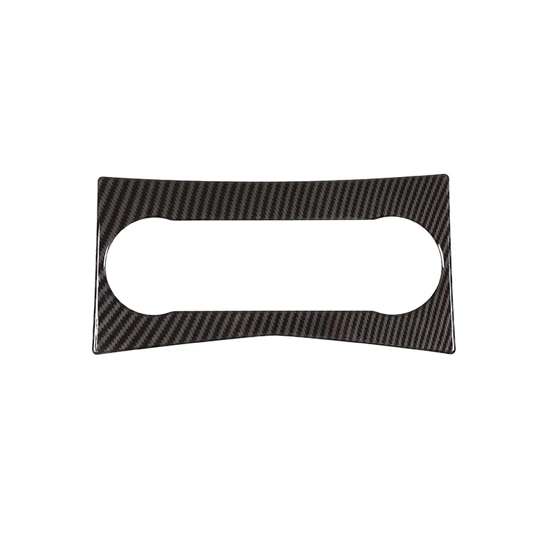 Carbon Fiber Углеродное волокно стиль ABS для Mercedes benz C Class W204 2008-2010автомобильная центральная консоль кондиционер вентиляционное отверстие рамка отделка Аксессуары - Название цвета: Carbon Fiber