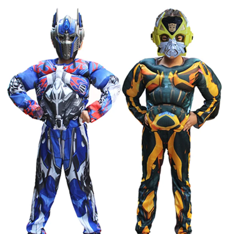 Костюм супергероя оптимуса Прима и Хорна комбинация масок Детский костюм для