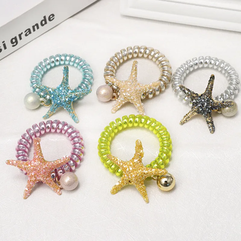 

Бесплатная доставка, женские телефонные кольца, галстуки с бусинами, модные женские резинки для волос, милые резинки, женские аксессуары дл...