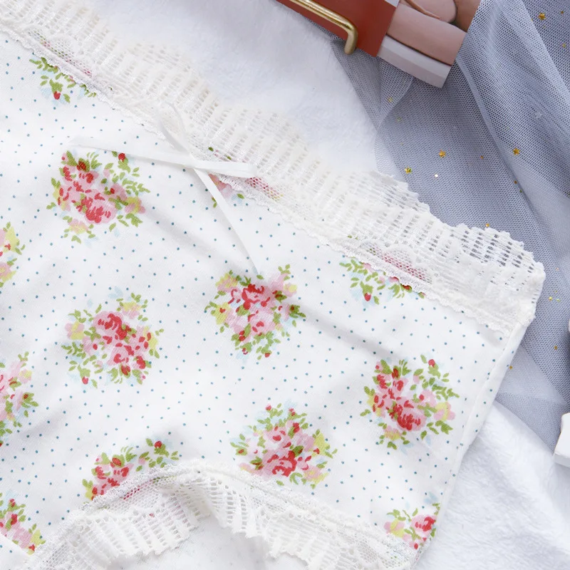 SP & CITY Современное ретро женское нижнее белье с цветочным узором высокая талия