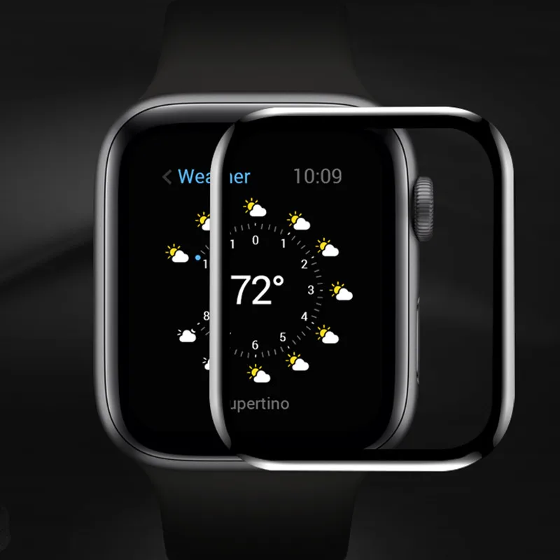 Защитная пленка 3D с закругленными краями для Apple Watch 5 4 3 2 1 38 мм 42 Защита экрана iWatch