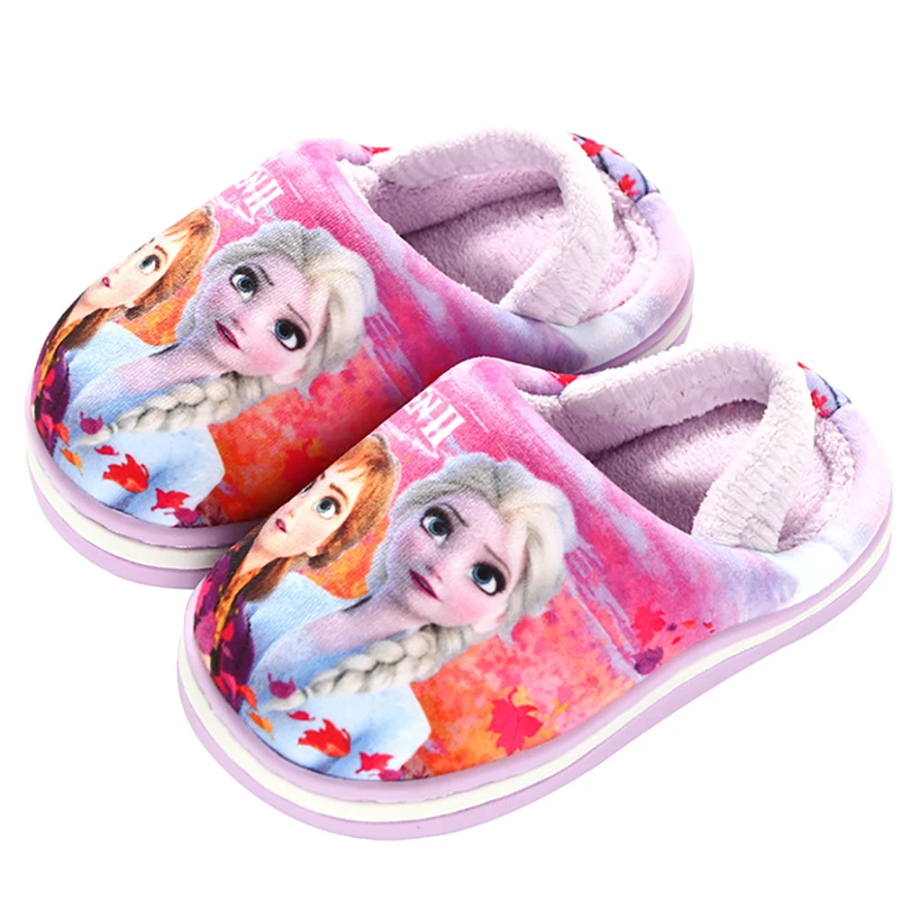 

Тапочки детские зимние с мультяшным принтом «Холодное сердце»