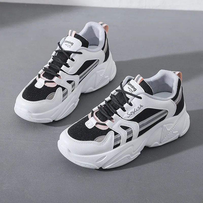 

Spring new Korean dad shoes female students thick sole sneakers women street shooting leisure