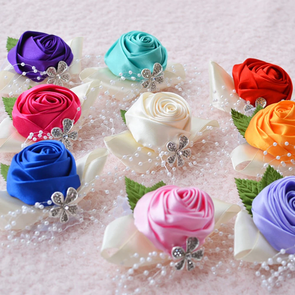 Корсажное украшение для свадьбы выпускного вечера браслет ручной работы с