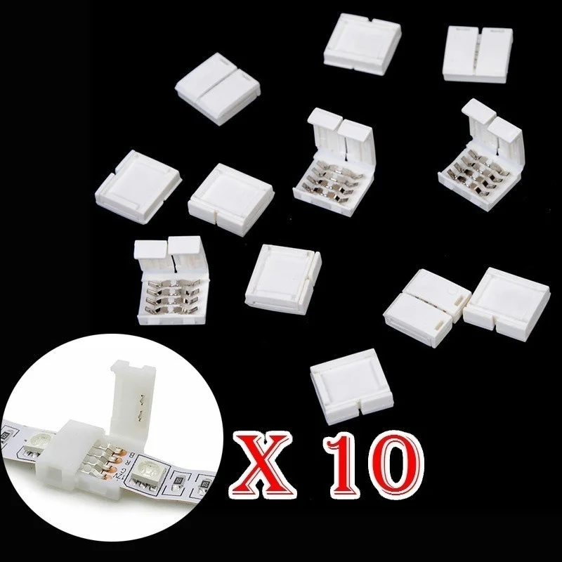 4 контактный разъем для светодиодной ленты 5050 RGB 10 шт.|Светодиодные ленты| |