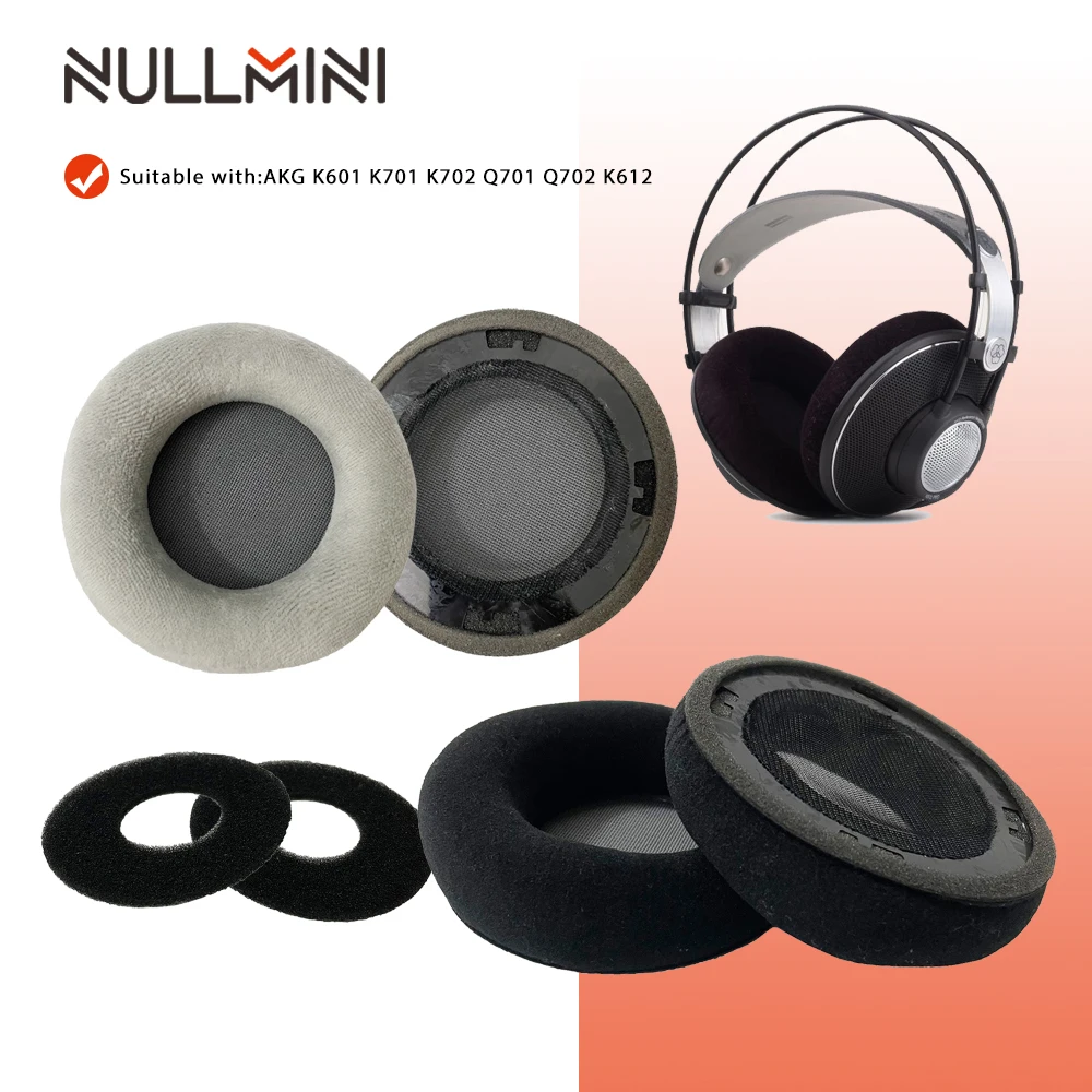 Сменные бархатные амбушюры NullMini для наушников AKG K601 K701 K702 Q701 Q702 K612 | Электроника