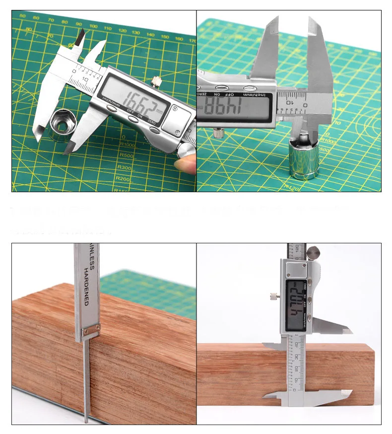 

Uneefull Electronic Digital Caliper Stainless Steel Body 00-150mm 0.01mm Micrometer with Large LCD Measuring Tools Hand tools