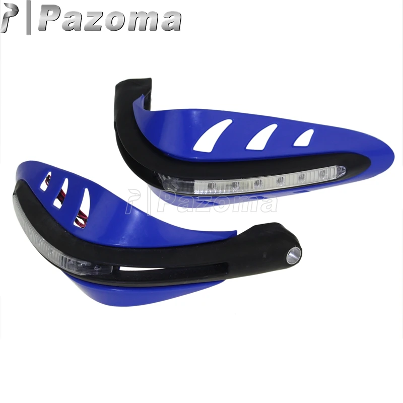 Руль мотоцикла Handguards w/светодиодный сигнал поворота Dirt Bike ручные охранники для Streetfighter Yamaha Honda Suzuki ATV TDM 850 900