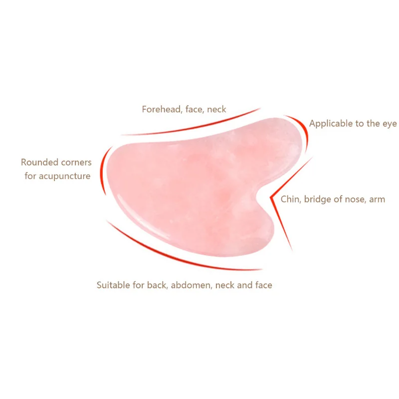 100% натуральный нефритовый ролик антивозрастной из розового кварца для похудения
