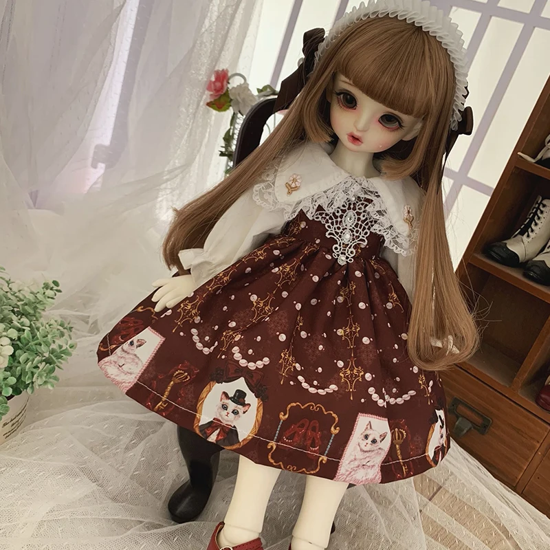 Blyth Одежда для кукол 1/6 платье для куклы белый кружевной воротник с цветочным украшением 1/6 1/4 BJD SD кукла 1/6 Blyth аксессуары для кукол