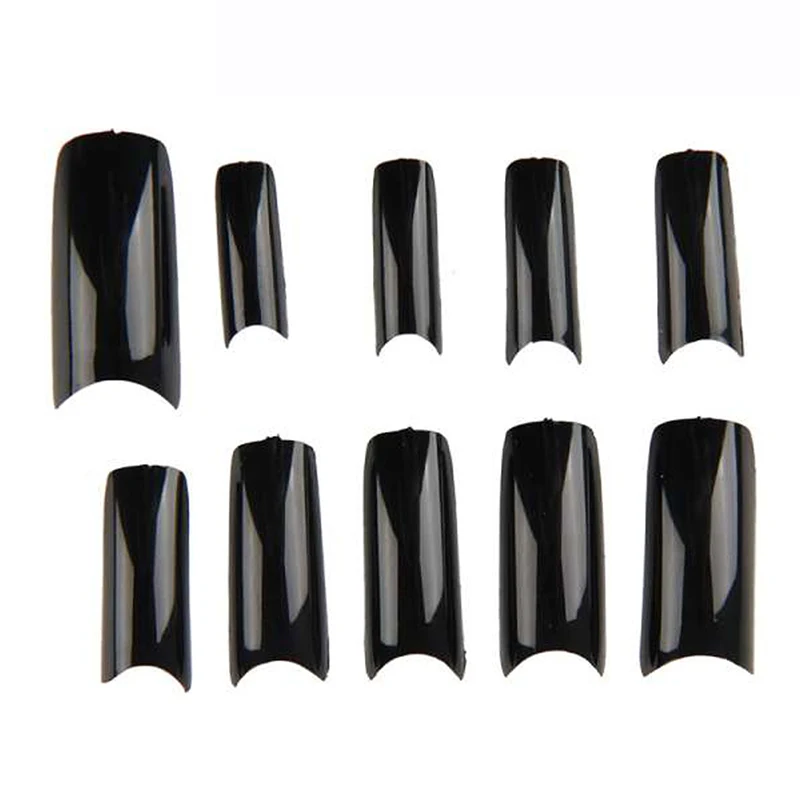 Накладные УФ гель для ногтей 500 шт./упак. полупокрытие французских цветные 10