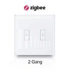 Переключатель света Tuya Smart ZigBee, Европейское приложение, сенсорная панель 1, 2, 3, дистанционное управление, таймер, работает с Google Home, Alexa MQTT