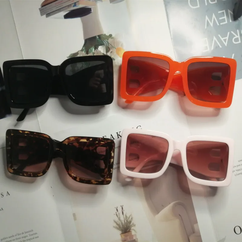 Vintage Luxury Unisex Square Sunglasses, Bright Color, High Quality Fashion & Versatile Sun Glasses image 6