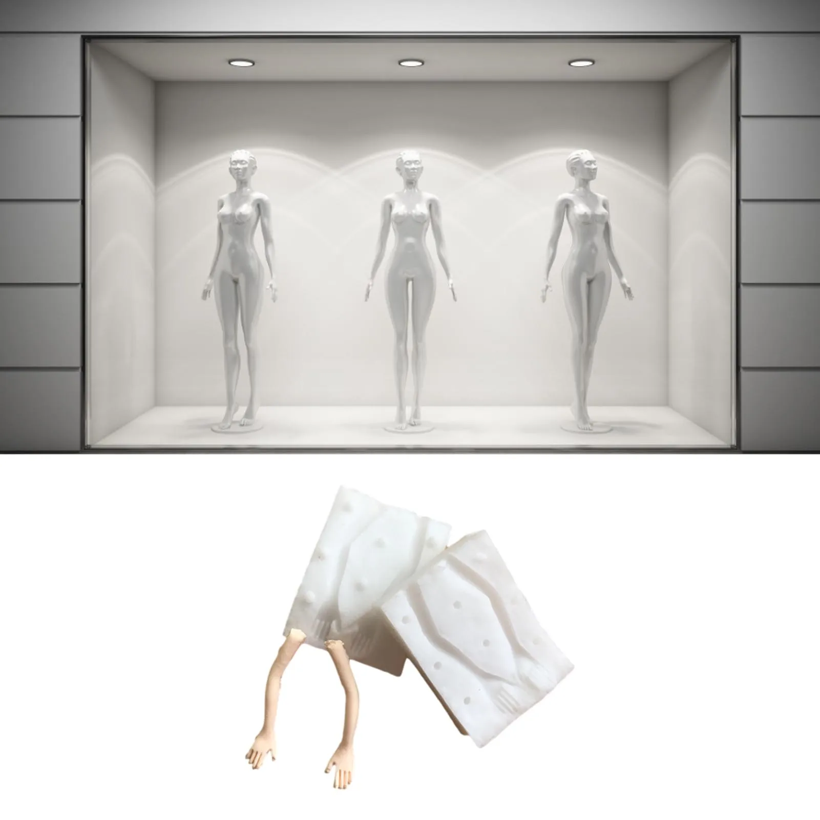 

3D Silicone Mold Limb Body Mold Food-grade Silicone Mould Cake Fondant Mold DIY Craft Cute Handcraft Decoration