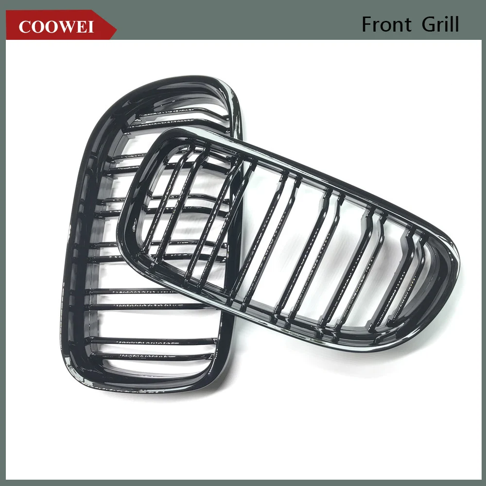 Пара глянцевый черный автомобиль передняя решетка радиатора для BMW E90 LCI 3 серии