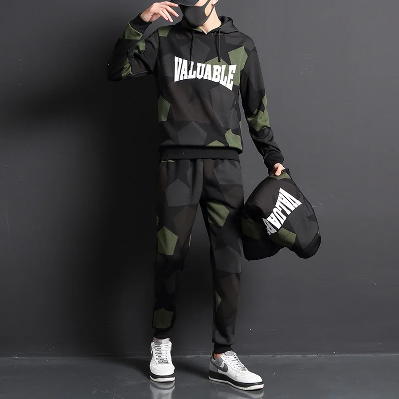 3 шт. мужской зимний спортивный костюм из трех предметов | Мужская одежда