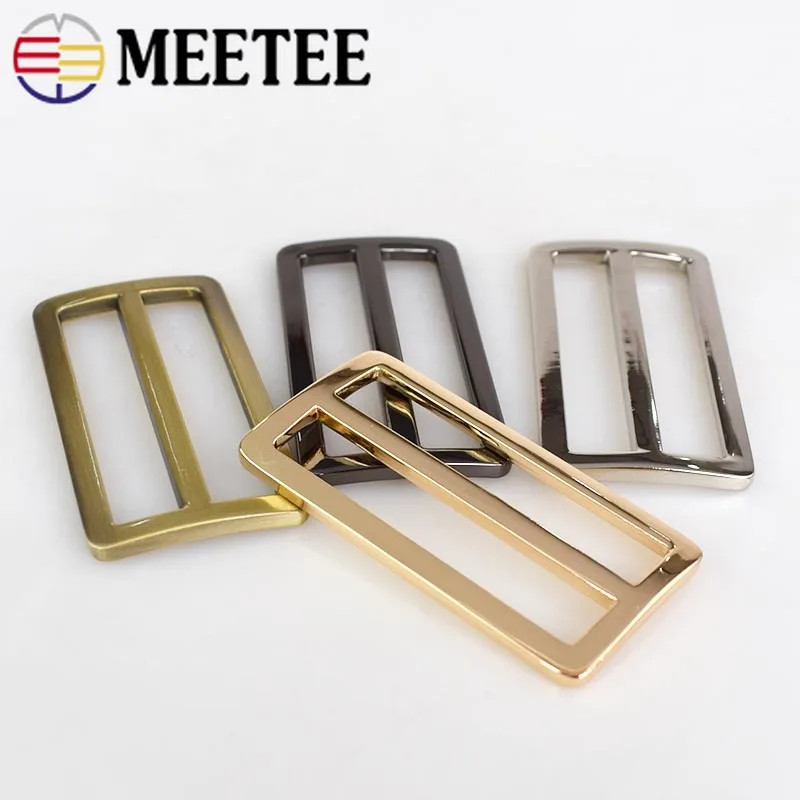 5/10 шт. Meetee 50 мм металлический тройной скользящий ремень с кольцом квадратной