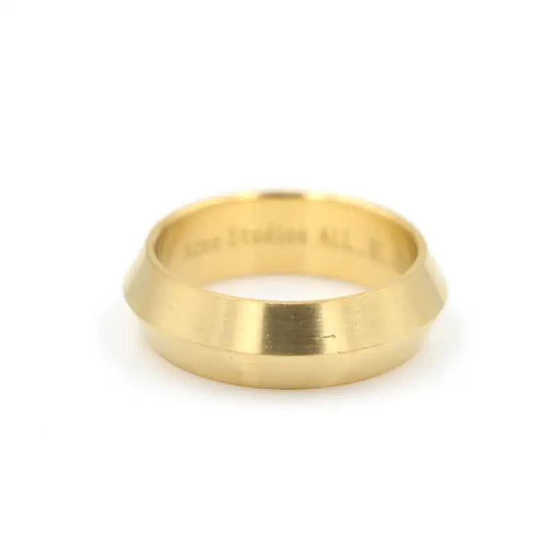 gold 3 jiao ring ANILLO бренд Европа простой стиль акне треугольник кольцо черный для мужчин пара Anillos Aros ювелирные изделия - Цвет основного камня: gold 3 jiao ring