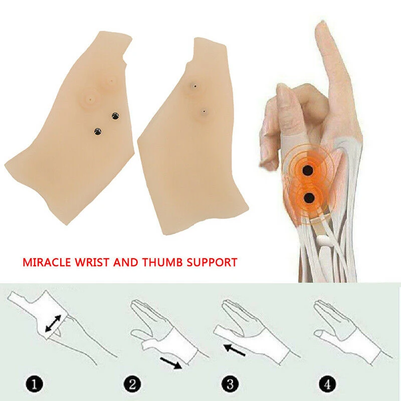 

Magnetic Therapy Wrist Glove Tenosynovitis Miracle Wrist Thumb Support Bracers Corrector Hand Pain Relief Gel Gloves Unisex