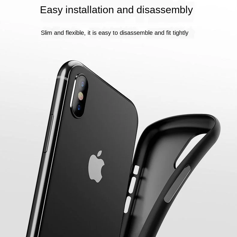 

Accessories for mobile iPhone11 Promax xs 6s/se xr7/8plus mobile phone case ultra-thin frosted transparent full cover