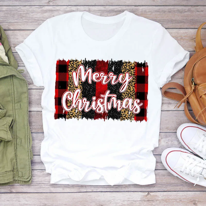 Женская простая футболка с изображением дерева праздничная модная одежда на