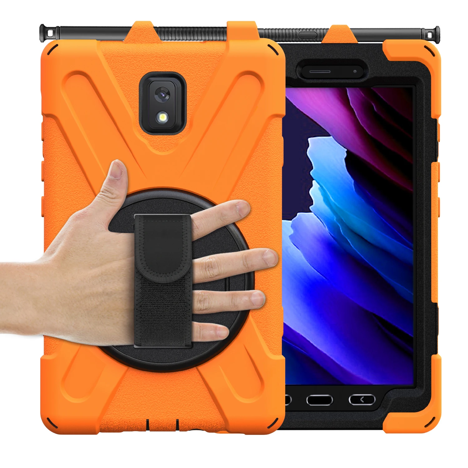Samsung Galaxy Tab Active 3 8.0 SM-T570 T575 T577 Case Tablet Heavy Duty Rugged Shockproof Cover For Samsung Tab Active3 SM-T570 images - 6