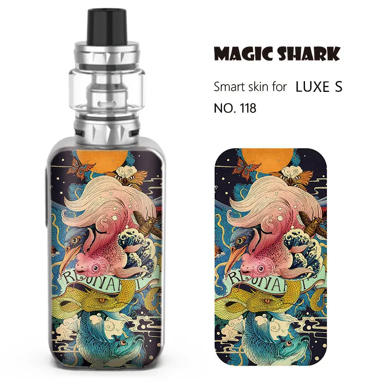 Magic Shark Dog Tiger God of War Super Hero Sticker Case Cover Film for VAPORESSO Luxe S 116-129 | Мобильные телефоны и