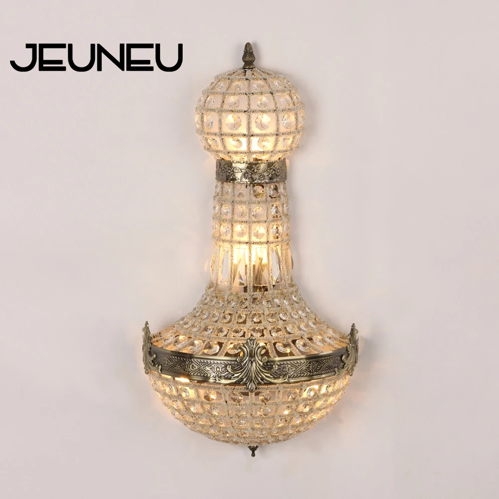 Королевский роскошный современный Хрустальный внутренний настенный светильник