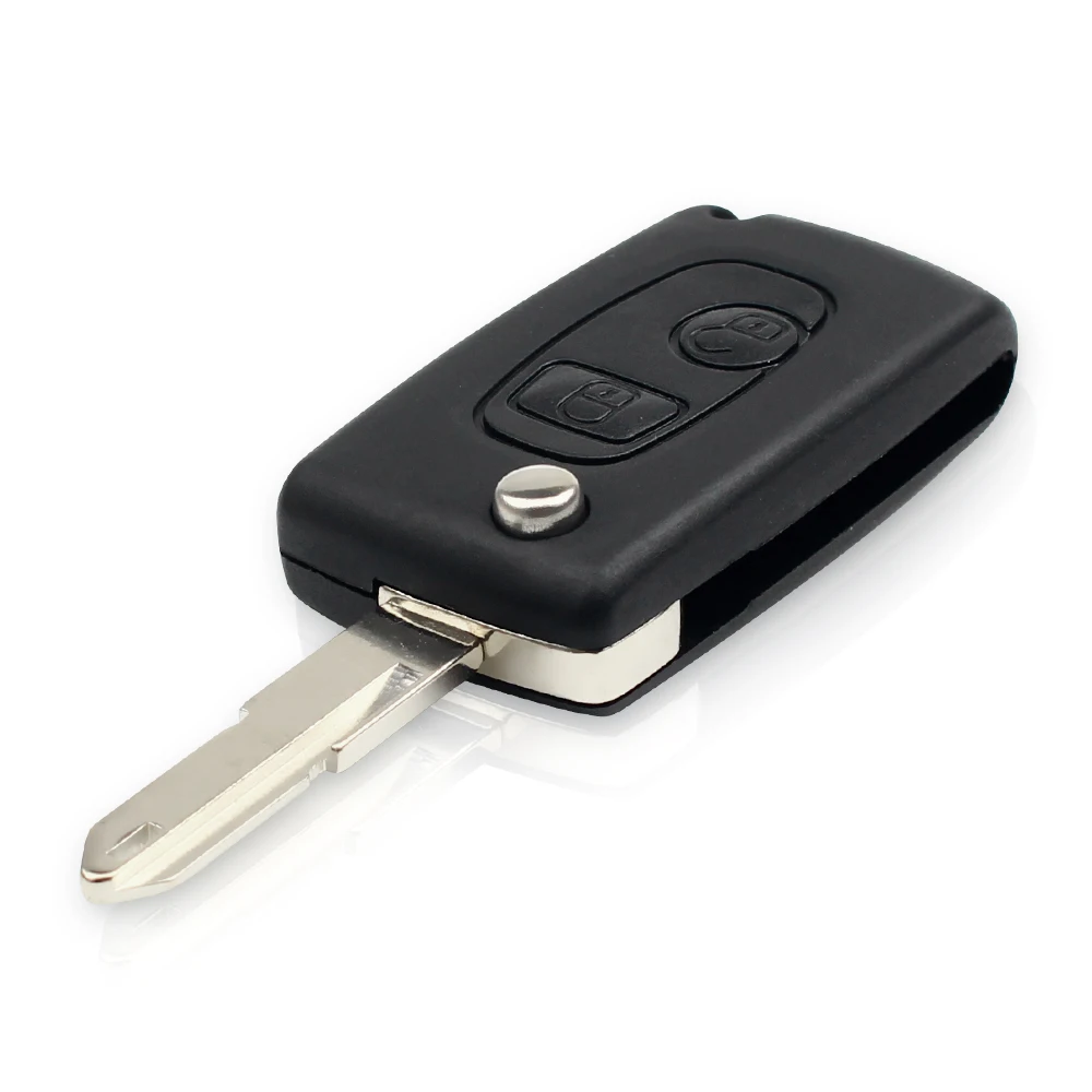 Dandkey изменение складной флип удаленный Оболочки 2 Пуговицы для Peugeot 106 206 306 406 Citroen C2