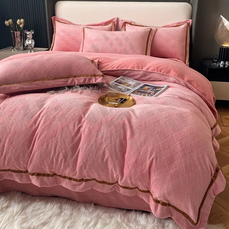 Комплект постельного белья из молочного волокна Простой Легкий роскошный