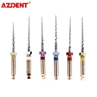 6 шт. AZDENT Dental SX-F3 Engine Use NiTi Super Rotary File Machine, конусные стоматологические инструменты, никель титановый металл, корневой канал