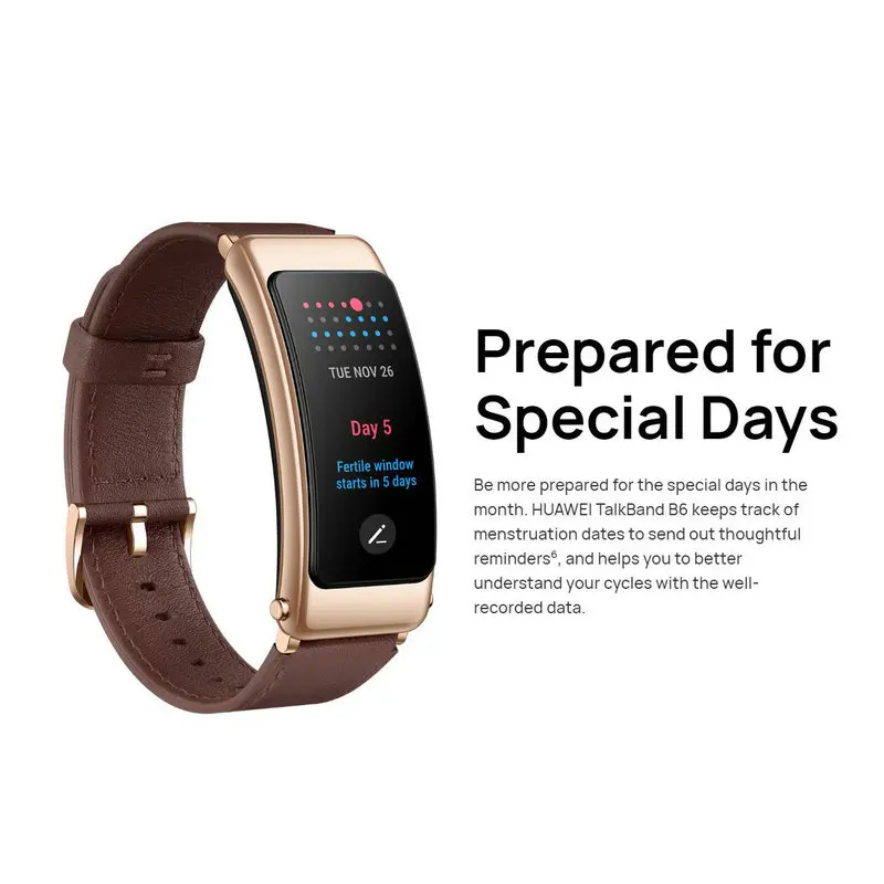 Оригинальный Смарт-браслет Huawei TalkBand B6 Bluetooth 5 2 экран 1 53 дюйма AMOLED процессор Kirin A1