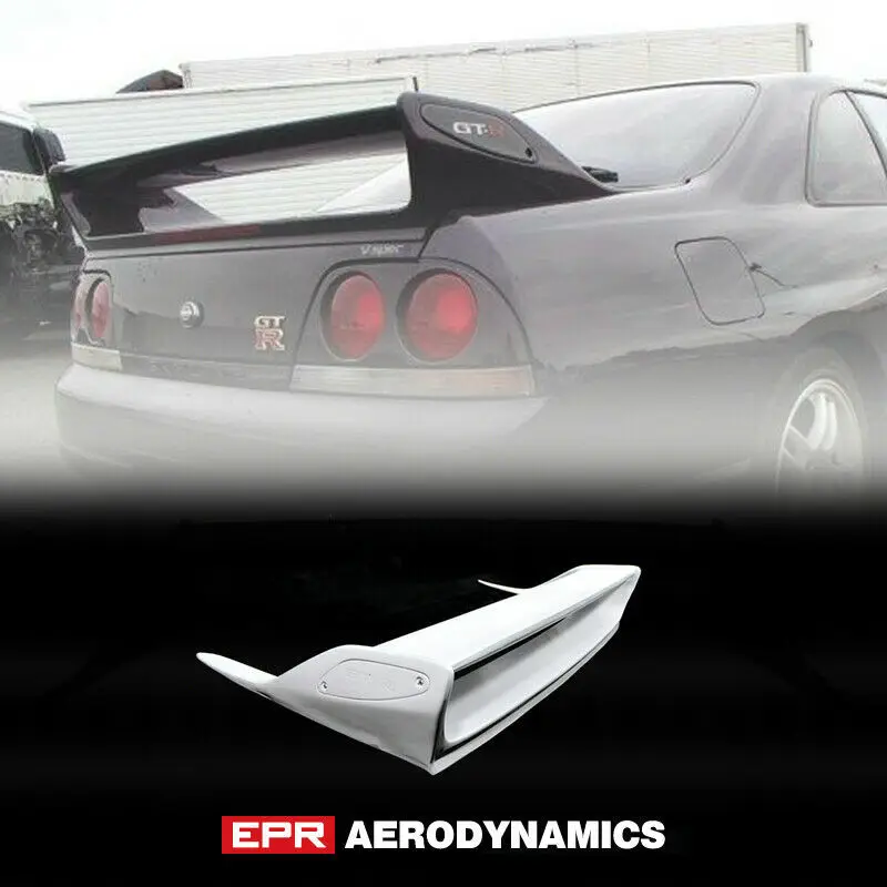Для Nissan R33 Skyline GTR OE Style FRP волокно черный или серый Неокрашенный задний спойлер