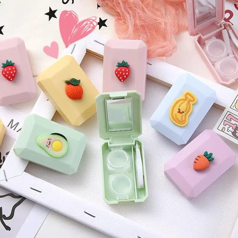 1 комплект с героями мультфильмов контактные линзы чехол для хранения