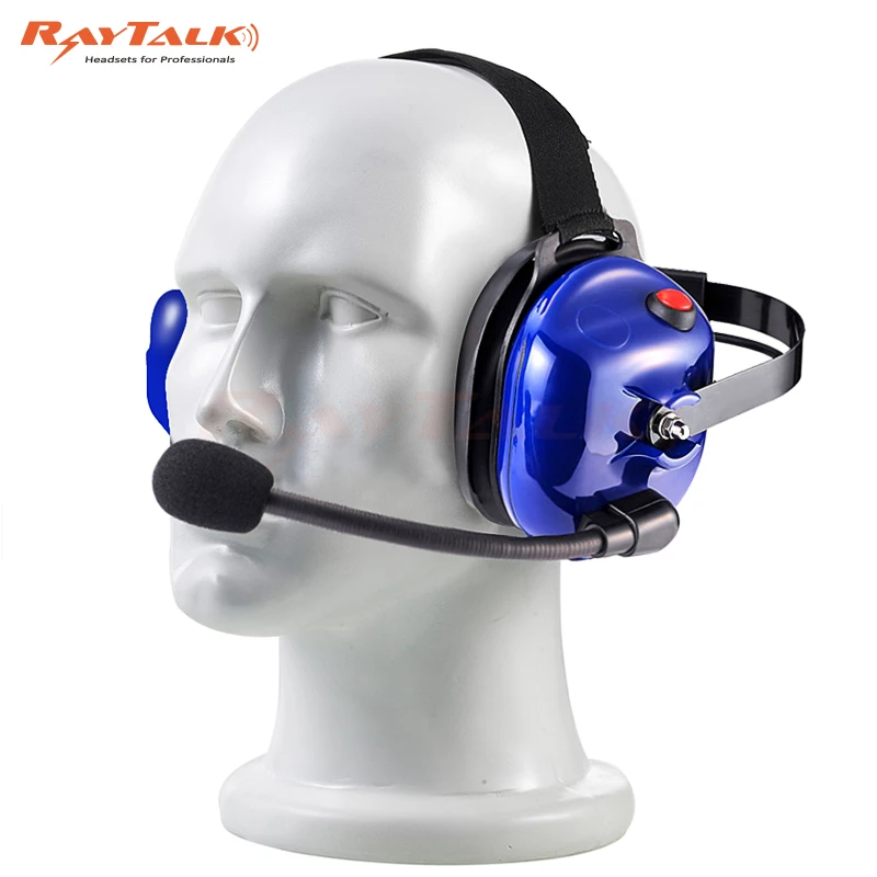 Двухсторонняя радиогарнитура с высококачественной большой круглой PTT