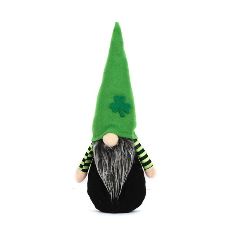 Patrick's Day Gnome Decorations Irish Leprechaun Swedish Gnomes Ornaments Spring Plush Scandinavian Tomte Elf Dwarf