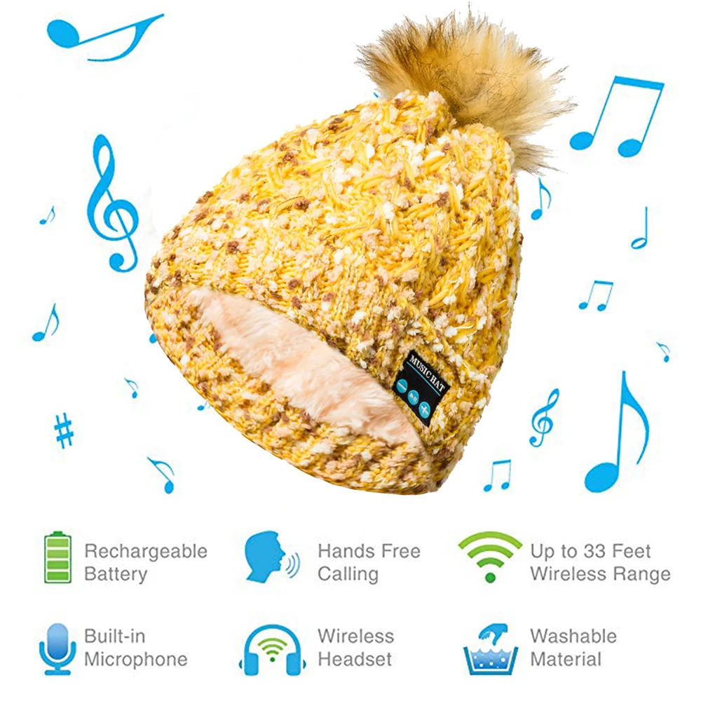 Мужская и женская зимняя вязаная вязанная батарея с фланцем емкостью 200 мА · ч