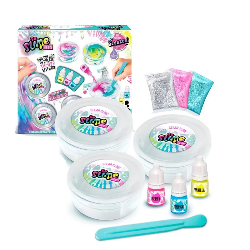 So Slime Diy Premade Tie Dye Slime Kit Create Tie Dye Slime Match Color Mud Toys Birthday Surprise Series Gift