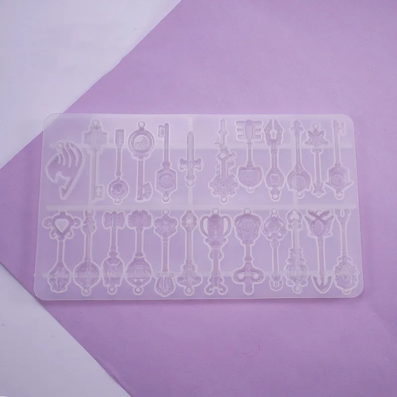 Силиконовая форма сделай сам для ключа из смолы кристалла эпоксидной