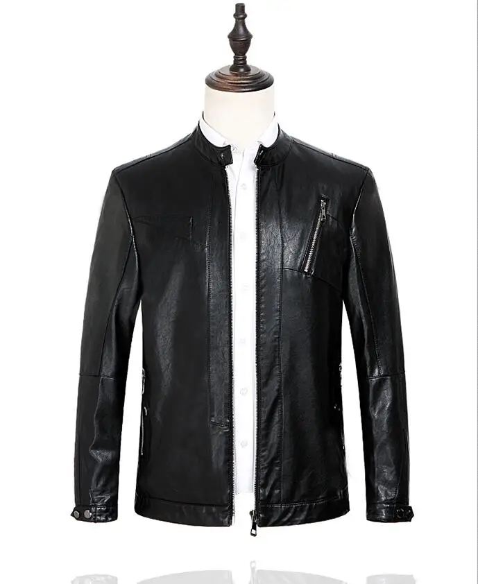 Куртка мужская из овечьей шкуры воздухопроницаемая верхняя одежда модные