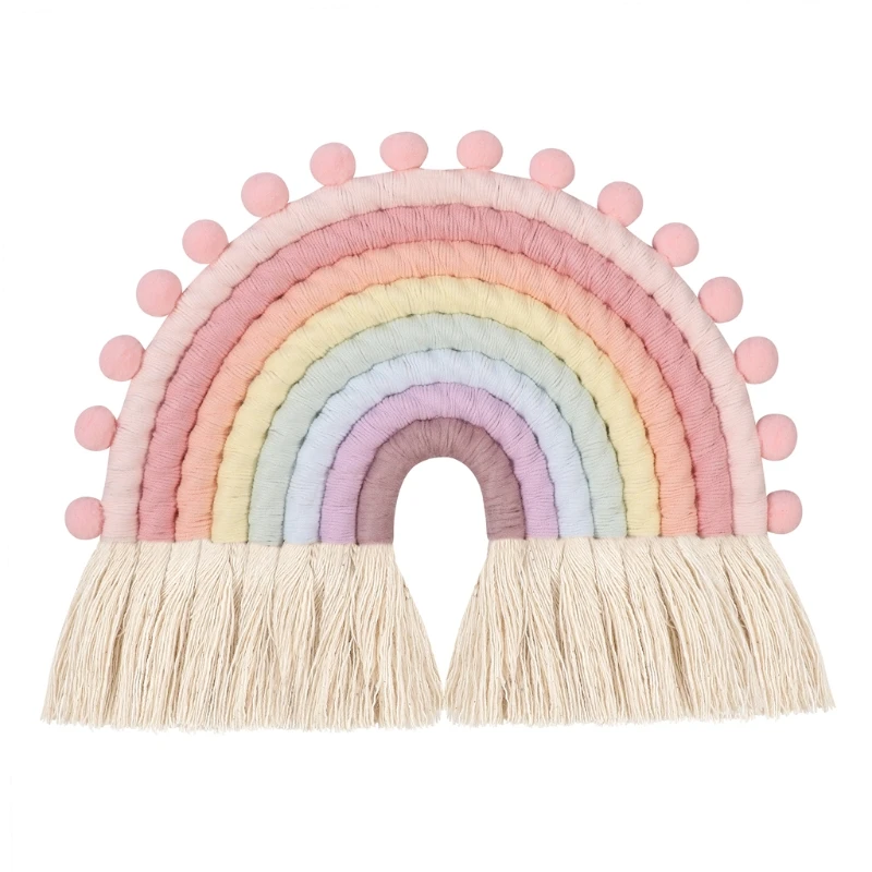 

Rainbow Tapestry Wall Hanging Decoration for Living Room Kids Room Decor