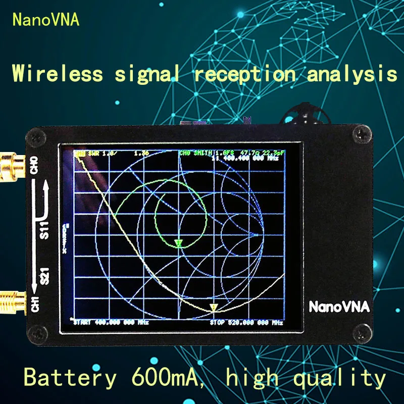 Подлинный NanoVNA векторный сетевой анализатор антенна анализатор коротковолновый MF HF VHF UHF Genius