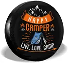 Чехол для запасных шин Live Love Camp, портативные универсальные колпачки для колес, мощный водонепроницаемый чехол для шин для внедорожников, прицепов, автофургонов